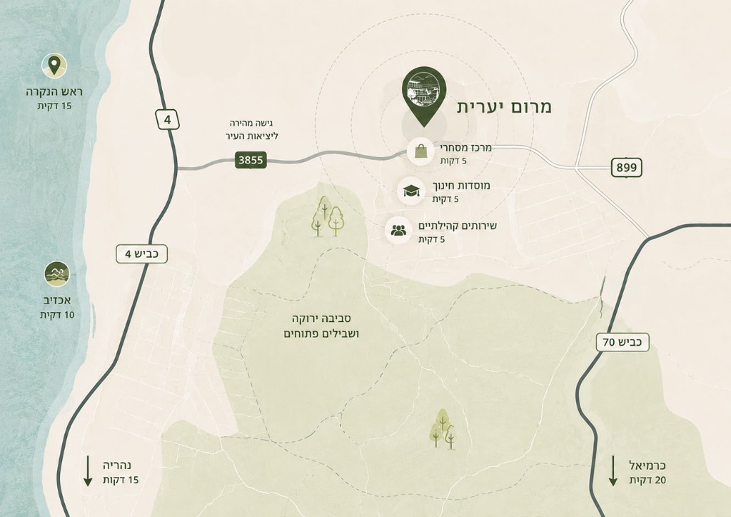 מפת מיקום - מרום יערית